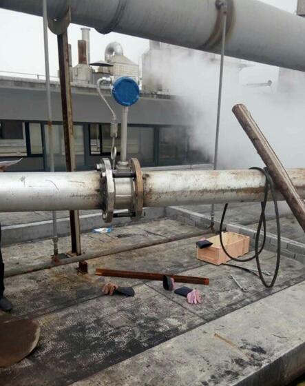 溫壓補(bǔ)償蒸汽流量計現(xiàn)場安裝使用圖